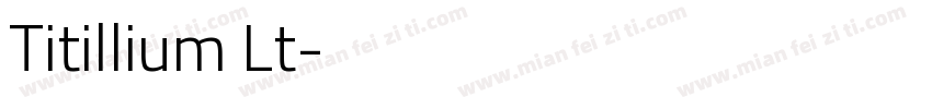 Titillium Lt字体转换